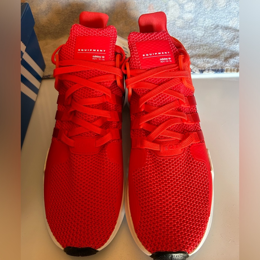 ADIDAS ORIGINALS EQT SUPPORT ADV MID CORAL RED WHITE CQ3004 NEW